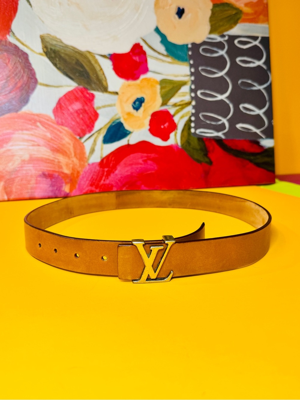 Louis Vuitton Tan Belt with Silver Buckle - Picture 13 of 15
